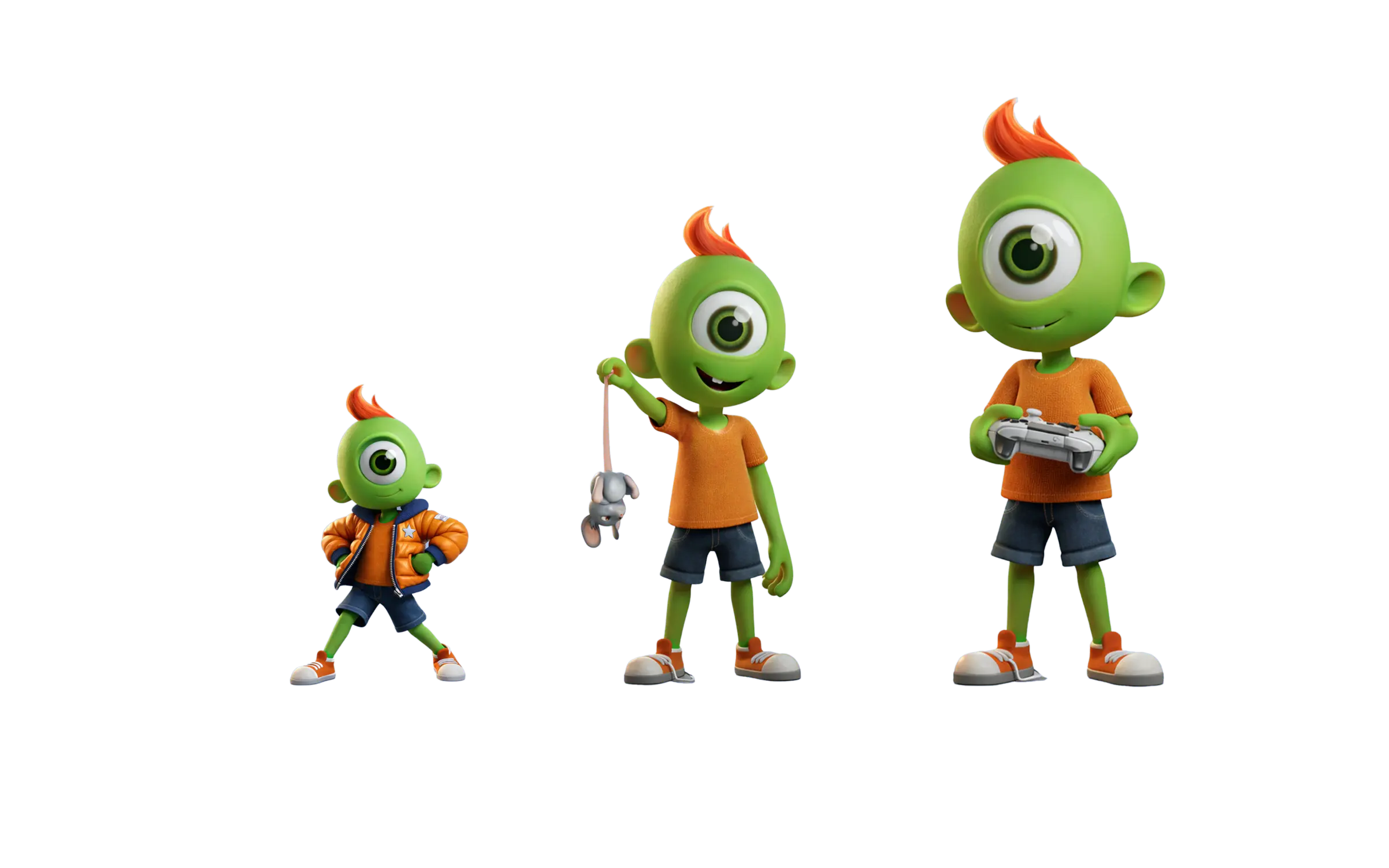 9mojis collectible size lineup — Mini, Standard, and Deluxe formats side by side